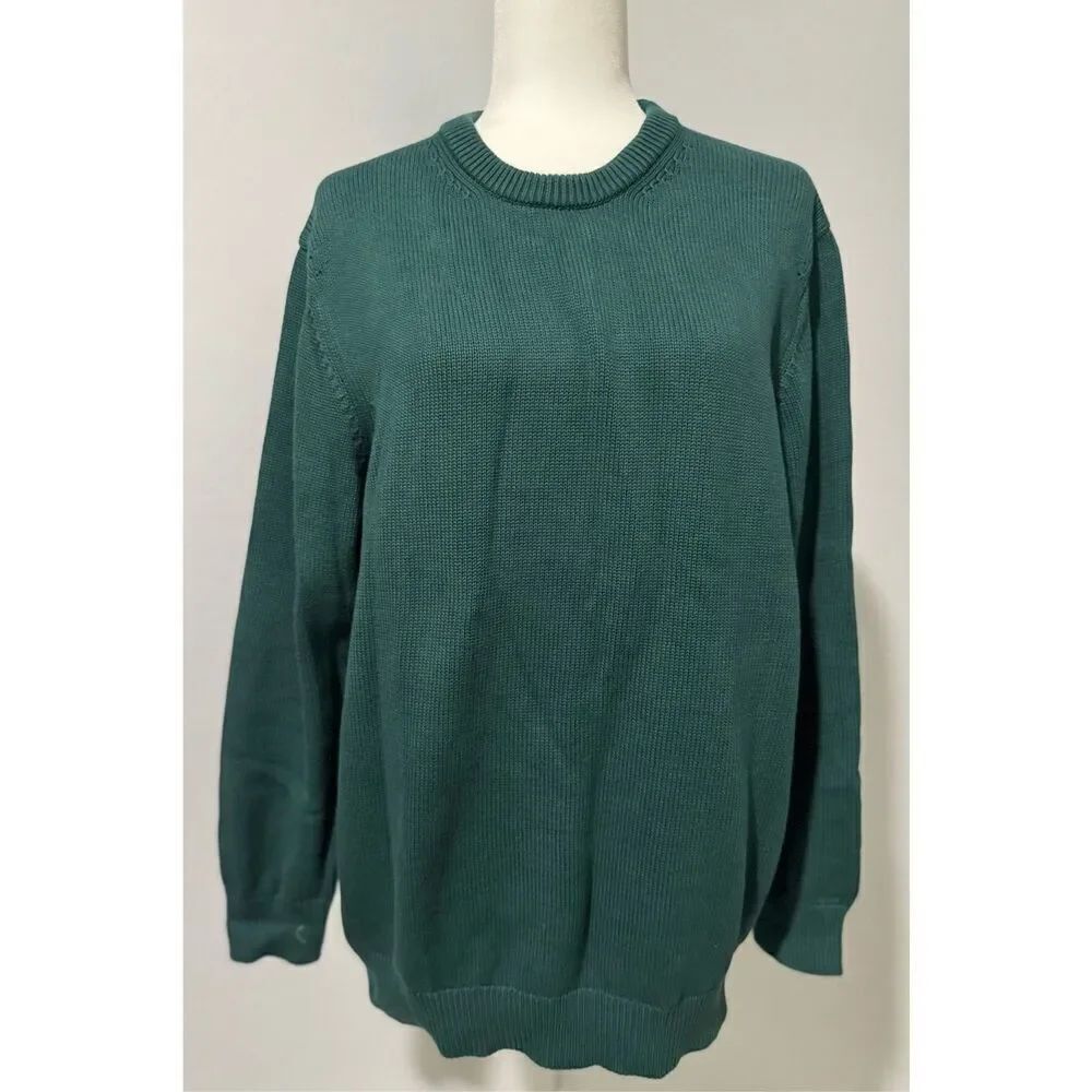 Vineyard Vines green Cotton crewneck sweater L